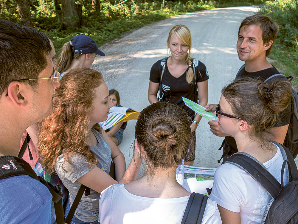 Gruppe bei Fachexkursion